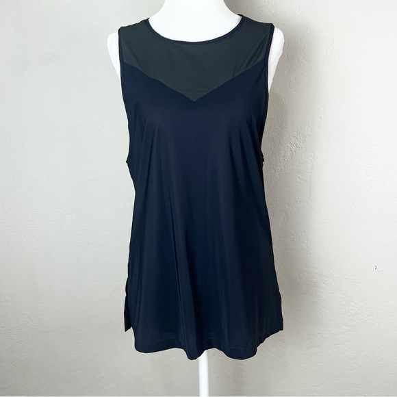 Vaara Jaime Black Colorblock Stretch Jersey Athletic Tank Top Size Small - Picture 1 of 14